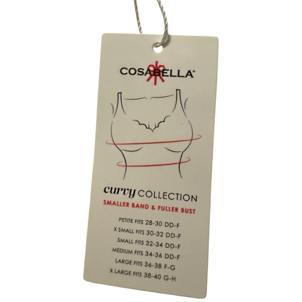 Cosabella Sicilia Curvy Longline Bra Ivory Lace L Large NWT Underwire Bustier - Picture 9 of 10